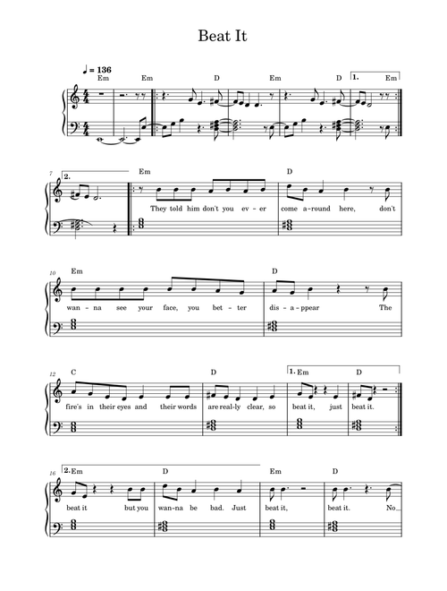 Beat It – Michael Jackson