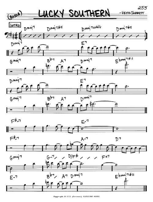 Lucky Southern - Keith Jarrett (Real Book - Melody-Chords)