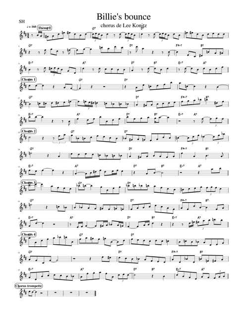 Billie's Bounce (Lee Konitz)