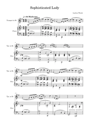 ビッグバンド楽譜「Sophisticated Lady」 Play Official version of Sophisticated lady Sheet Music by