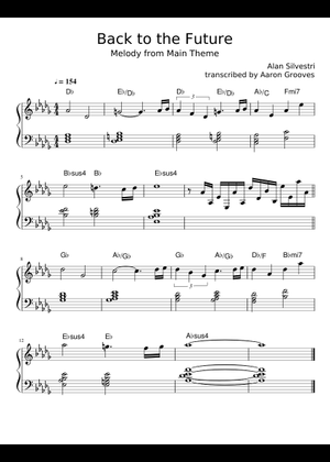 Play Official version of Back To The Future Main Theme Sheet Music