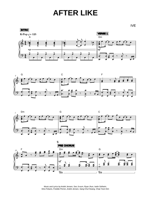 After LIKE - IVE (Piano)
