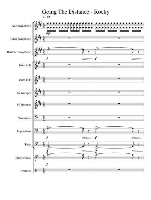 Going The Distance (Pep Band) - Rocky