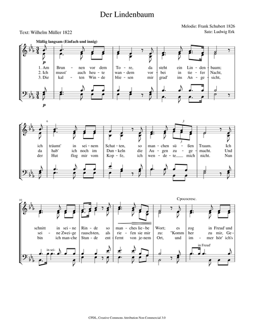 Der Lindenbaum (Am Brunnen vor dem Tore) - Franz Schubert