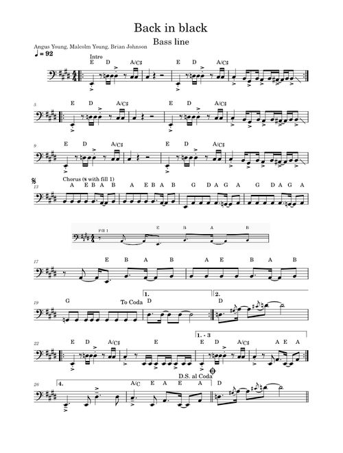 Back in black - AC/DC