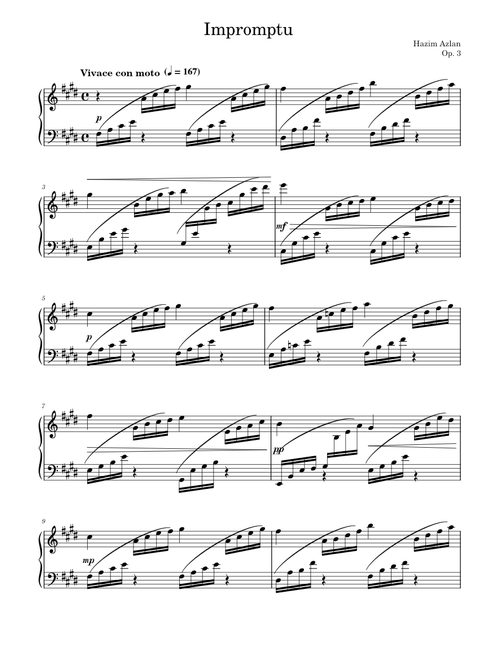 Impromptu Op. 3