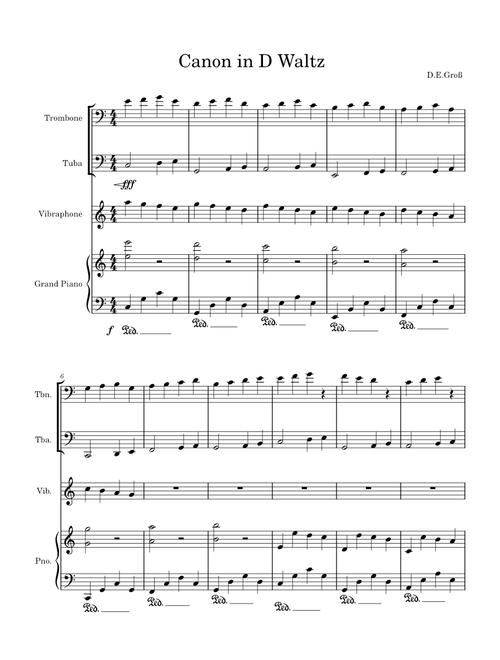 Canon in D, Pachelbel – Unknown author