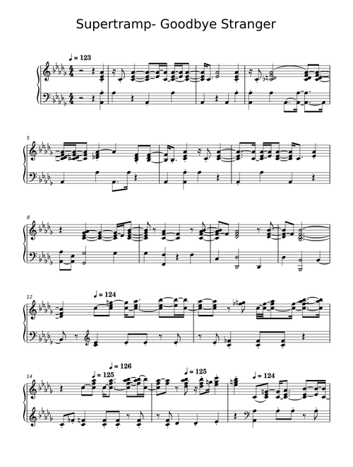 Goodbye stranger - Supertramp