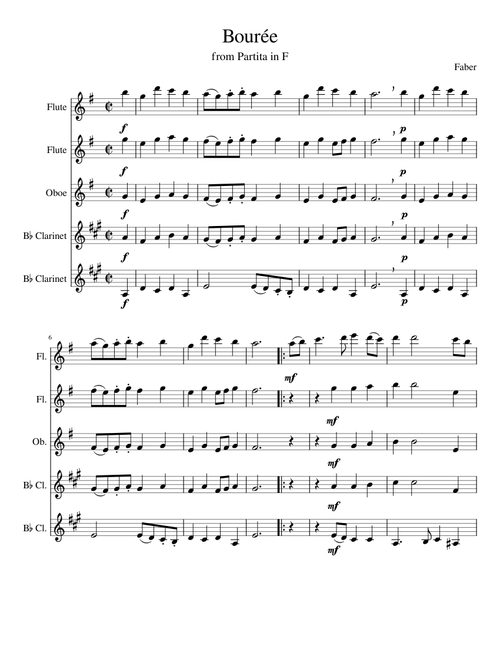 Bourée – Faber