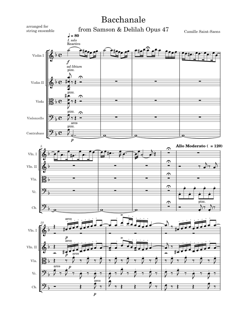 アート・デザイン・音楽 Danse Bacchanale from Samson et Dalila Danse Bacchanale from Samson et Dalila – Tempo Press