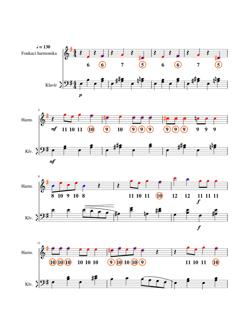 Dance Of The Sugar Plum Fairy Sheet music for Piano, Harmonica (Solo