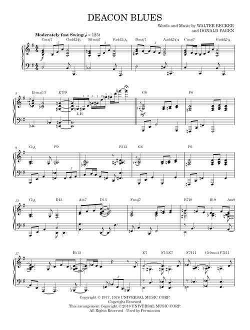 Deacon blues - Steely Dan (Piano Solo)