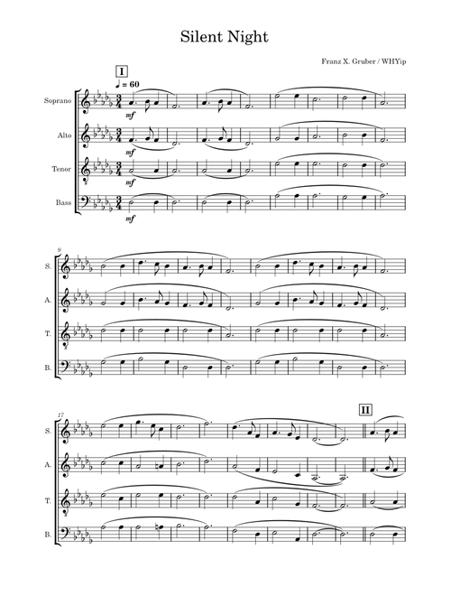 Silent Night (Choir) | Musescore 4
