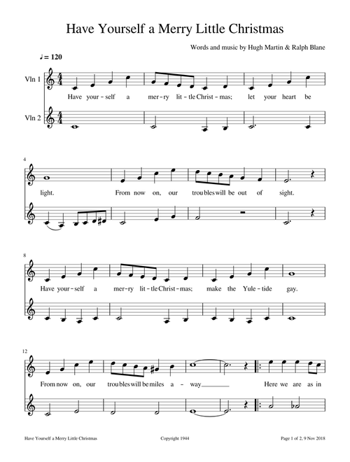 Have Yourself a Merry Little Christmas