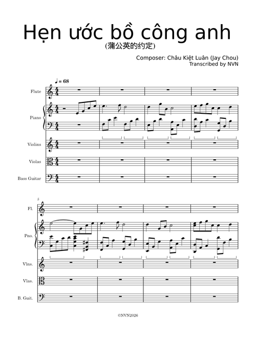 Dandelions Promise - 蒲公英的约定 – Jay Chou