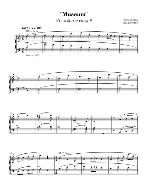 "Museum" (Mario Party 9) [Piano]