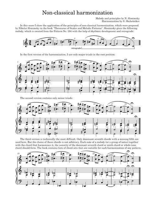 Non-classical harmonization