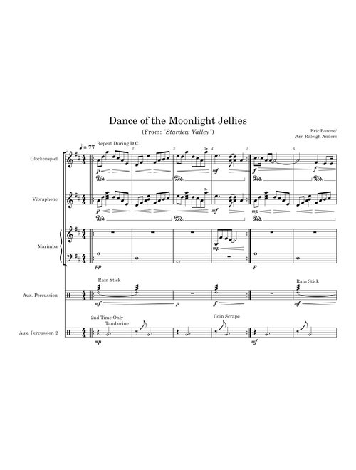 Dance of the Moonlight Jellies - Eric Barone/ Arr. Raleigh Anders