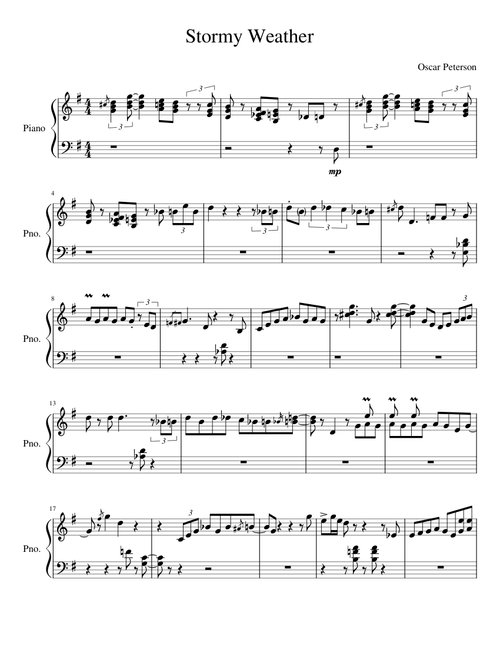 Stormy Weather – Oscar Peterson