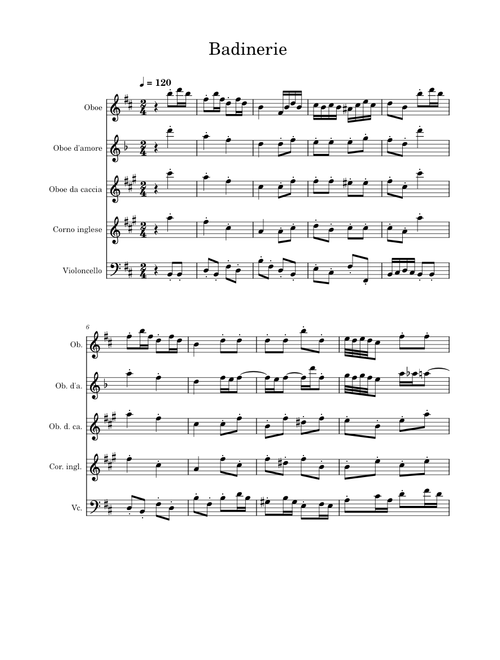 Badinerie – Johann Sebastian Bach Oboe