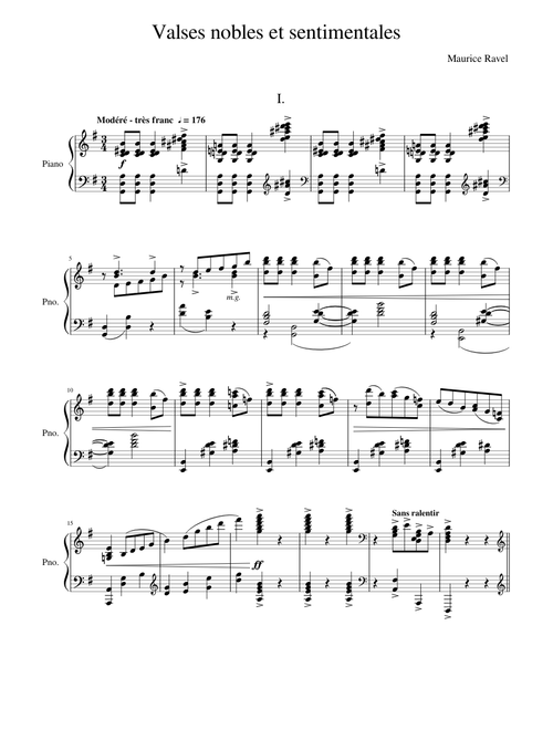 Valses nobles et sentimentales - Maurice Ravel