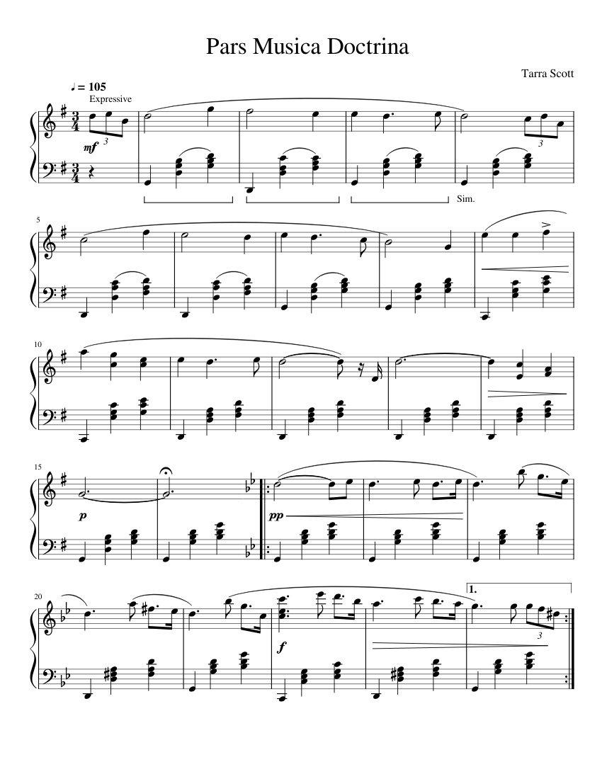 Music Theory Project Sheet music for Piano (Solo) Easy | Musescore.com