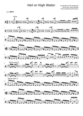 Free Bullet for My Valentine sheet music | Download PDF or print