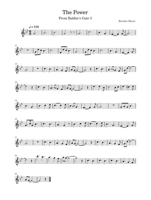 The Power - Baldur's Gate 3 (Flute Solo)