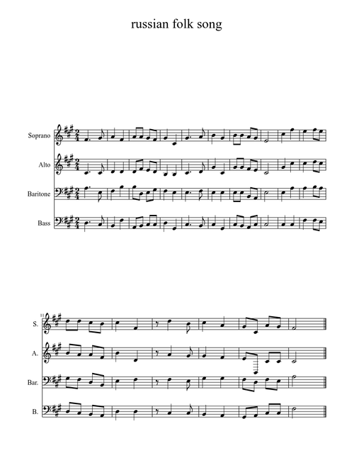 russian folk song