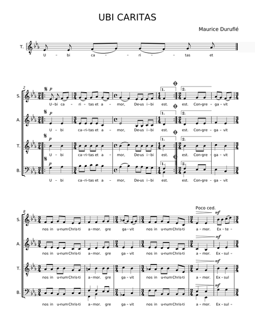 Ubi Caritas - Maurice Duruflé