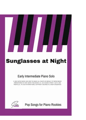 Free Sunglasses At Night by Corey Hart sheet music Download PDF or print on Musescore