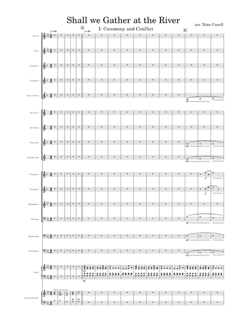 Shall We Gather At The River (Marching Show Idea)