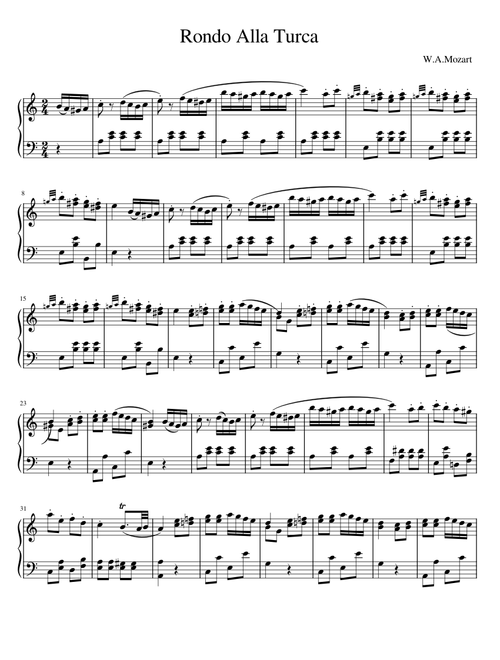 Rondo Alla Turca (Turkish March) - W.A.Mozart