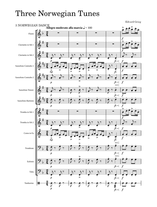 Three Norwegian Tunes - Norwegian Dance