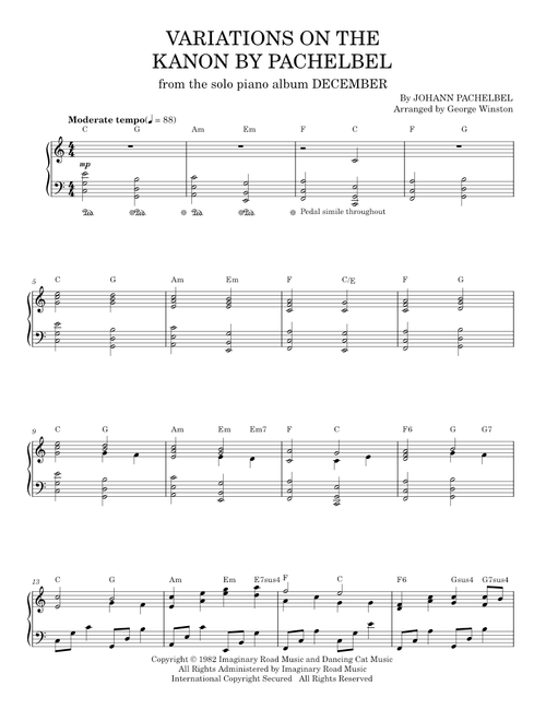 E WINSTON　 SHEET MUSIC COLLECTION George Winston sheet music by timstudy1 | Play, print, and