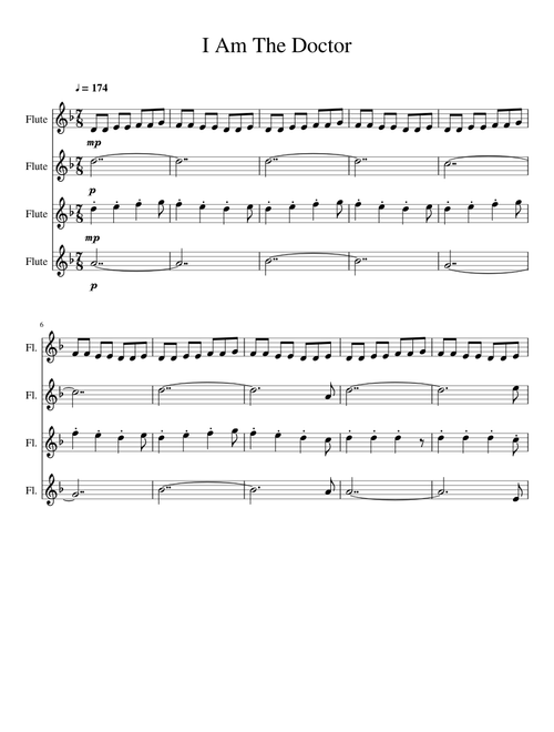 I Am The Doctor - Flute Quartet 