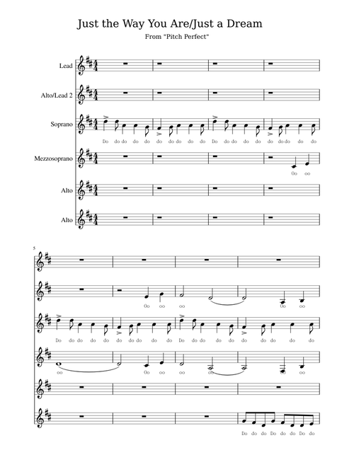 Just The Way You Are/Just a Dream (incomplete)