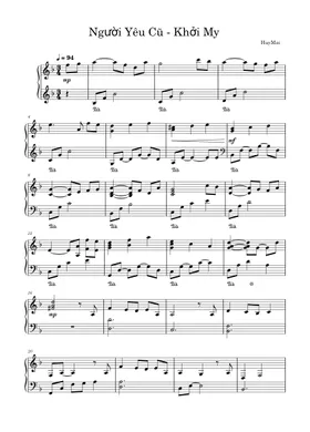Free Người Yêu Cũ - Khởi My by mypiano123 sheet music | Download ... Image Khởi My image beautiful - Free Người Yêu Cũ - Khởi My by mypiano123 sheet music | Download ...
