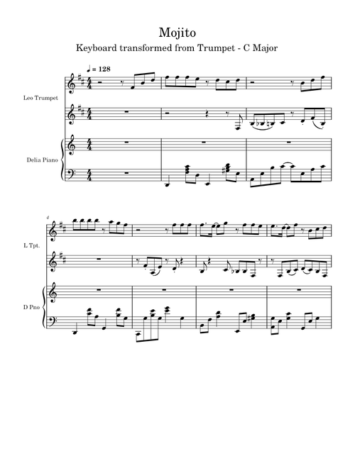 Mojito – Trumpet + Piano