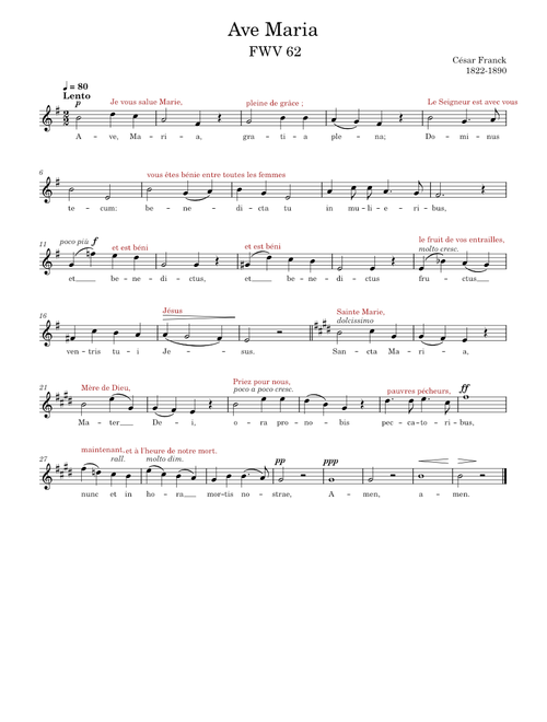 Ave Maria - FWV 62 – Sop
