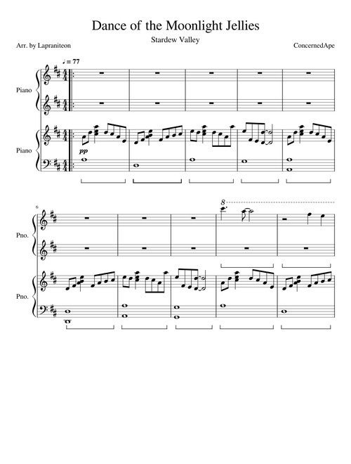 Stardew Valley - Dance of the Moonlight Jellies (Duet)