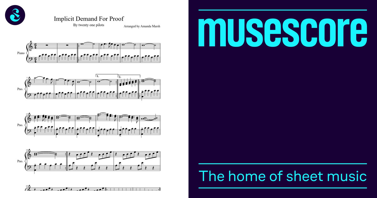 Implicit Demand For Proof Sheet music for Piano (Solo)