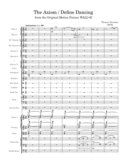 WALL • E — The Axiom / Define Dancing – Thomas Newman