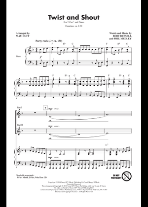 Play Official version of Twist and shout Sheet Music by The