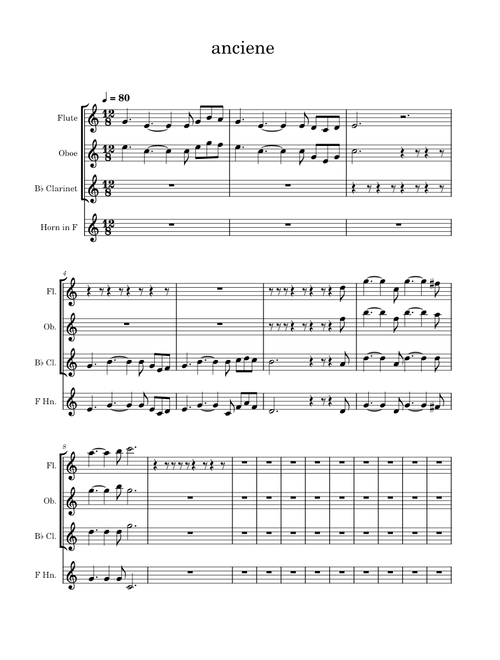 6 Horn Quartets – Nikolai Tscherepnin anciene varations