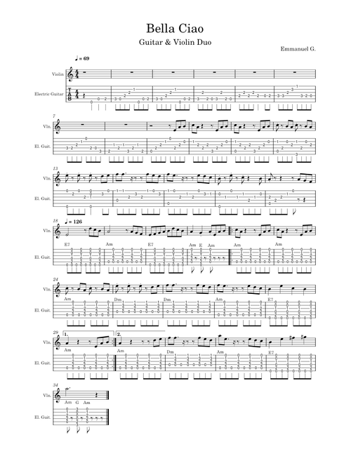 Bella ciao – Italian Folk Song