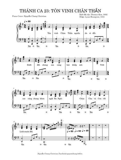 THÁNH CA 23  TÔN VINH CHÂN THẦN