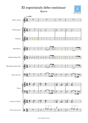 The show must go on – Queen Sheet Music with Chords for Piano