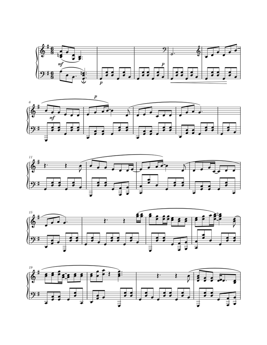 Campfire song rdr2 Sheet music for Piano (Solo) | Musescore.com