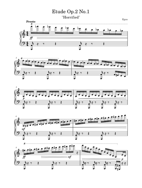 Etude 1 Op.10 In A Minor - "Horrified"